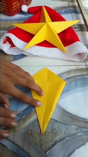 DIY Christmas Star Decoration ✨ | Easy Paper Craft for Home & School
