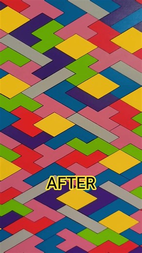 Before and after adding the final linework