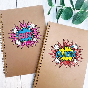 Personalized Comic Book Notebook: Kids School Journal - Etsy