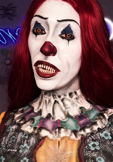 TIME TO FLOAT 🎈 #sfx #pennywise #bodypaint (ib @Holly Murray Makeup )