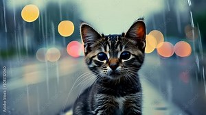 Static Close Shot Cat