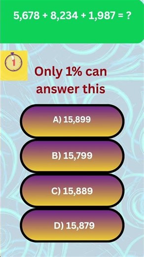 “Can You Solve This Fast? 🧠 5-Second Math Challenge!”
