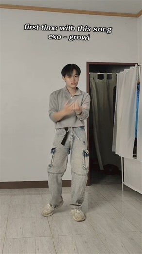 my first time with exo growl #growl #exo #cover #dance