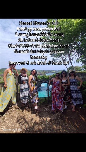 PAKET NUSPEN BALI UNTUK 3 ORANG RP 500RB/Orang SUDAH TERMASUK: HOTEL PP BOAT PP LINCH TIKET WISATA PRIVAT CAR DESTINASI: Kelingking beach Broken beach Angel Billabong Crystal bay Reservasi desk : Wayan gunawan homestay near pelabuhan sanur Wa:081 529 342 202