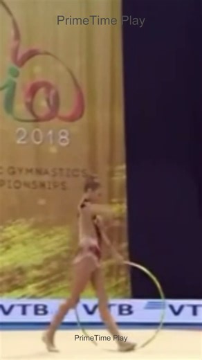 Watch this rhythmic gymnastics world championship routine 🤯 #gymnastics #viral #skills