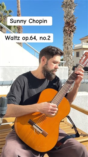 Frederic Chopin - Waltz Op. 64 No. 2 #chopin #guitar #guitarra yeah, I had to transpose it