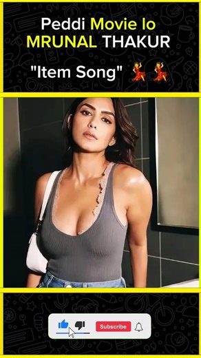 Mrunal Thakur in Peddi Item Song #mrunalthakur #itemsong #movie #trending