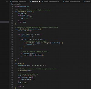 cヶ bubble_sort_assending.cpp { } ^ { \text {© } } practice.cpp ... | Filo