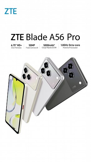 Rendimiento, estilo y eficiencia en tu smartphone📱✨ El ZTE A56 Pro es ese que tu día a día estaba esperando 😎 📍Encuéntralo en el mercado o centro comercial de tu preferencia #ZTEBolivia #A56Pro