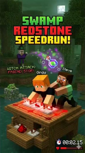 Speedrunning on Red Stone While My Friend Hunts Me # speedrun