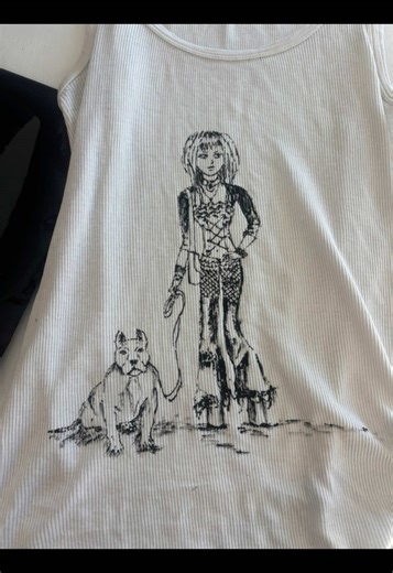 plus you get a walking advertisement out of your work #hack #foryou #yassification #sustianablefashion #drawing