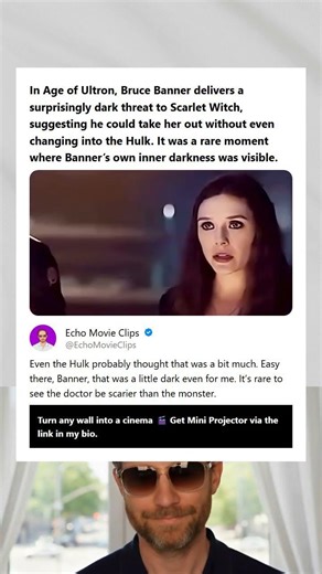 In Age of Ultron Bruce Banner delivers a surprisingly dark threat to Scarlet Witch suggesting he cou