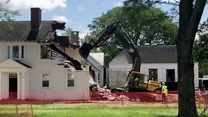 1.3K views · 42 reactions | Work continues today on the demolition of the Alumni House. Next up in the project — to open up space for a new admission building — is dismantling of the old Frick kitchen and Dalsemer Room, which have both served the school well for decades but are now beyond use and repair. More photos and video of these big changes to come! | Brooks School | Facebook