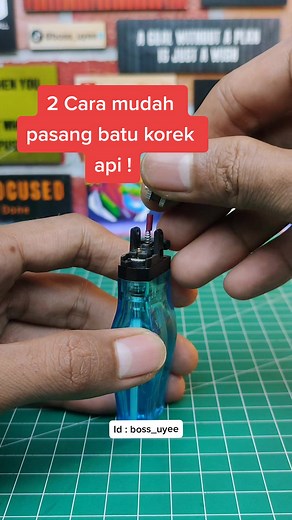 2 Cara Mudah Pasang Batu Korek Api