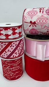 Red and pink for Christmas? Yes, please! ❤️🎀 All the holiday magic wrapped up in one pretty combo. Type "Shop Ribbon" to get the link sent right to you! | DecoExchange