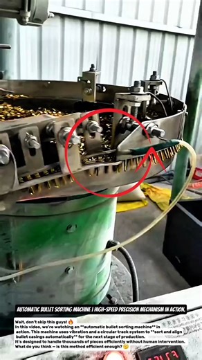 Automatic Bullet Sorting Machine | High-Speed Precision Mechanism in Action.