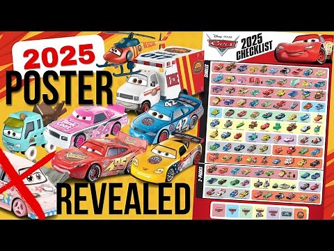 2025 Mattel Disney•Pixar Cars Die-Cast Poster REVEALED