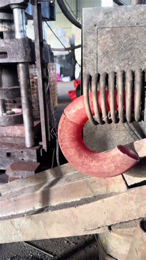 #Elbow hot forming machine. #pipe hot bending machine #elbow cold forming machine #tee forming machine #beveling machine