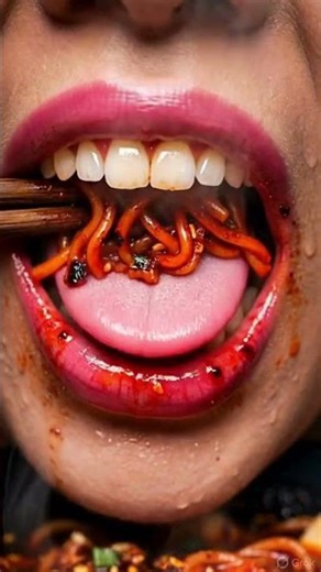 🔥 World’s Spiciest Ramen Noodles Challenge 🍜 | Extreme Chili Oil ASMR #shorts