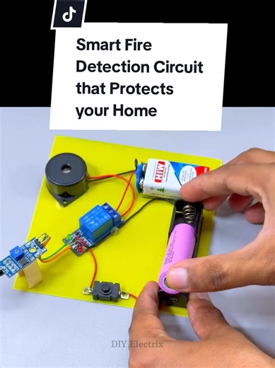 Smart Fire Detection Circuit for Home Protection