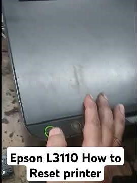 How to solve light blinking of Epson L3110, watch in video