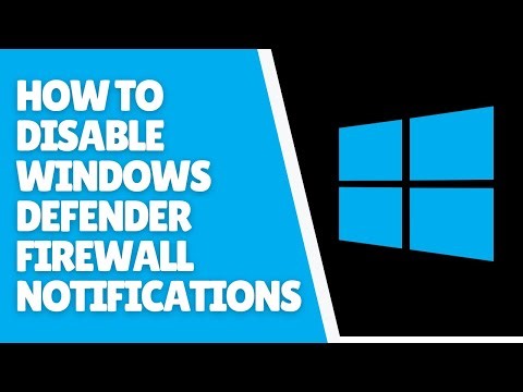 How to Disable Notifications in Windows Defender Firewall | Windows 10