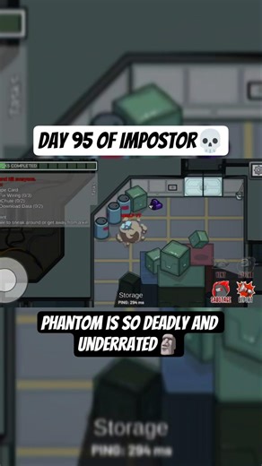 Phantom is so deadly and underrated• AMONG US• #amongus #herobrine #funny #memes #strangerthings5