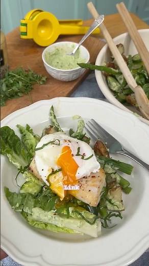 Smoked Haddock & Wild Garlic Caesar Salad