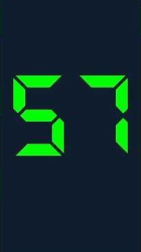 57 seconds digital timer