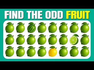 Find the ODD One Out - Fruit Edition 🔎🍓🥳| Easy, Medium, Hard | Quizzer Odin