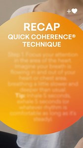 Quick Coherence Technique - it's only 2-steps! Do it now. Share it with Others. Save this video so you can refer to it later. Anytime you start to feel agitated, anxious, frustrated or maybe you feel brain fog 🌚 - just take a pause and do these steps to help smooth out your energy. The difference is palpable. 🌝 . . . . #stressrelief #MustTry #Coherence #Heart #Anxiety #Worry #Stress #HeartBrain #Calm #Focused #Balance #Research #GuidedMeditation | HeartMath