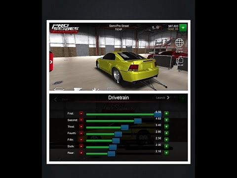 How my car is setup: Pro Series drag racing APP