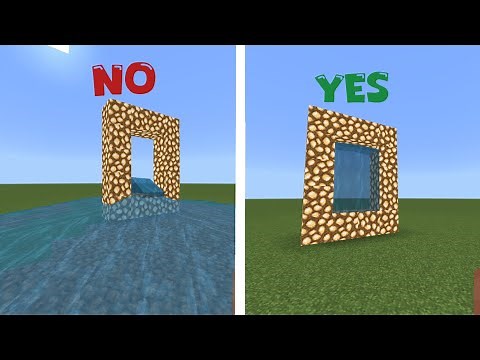 No and yes glowstone portal in Minecraft#minecraft#glowstone#portal