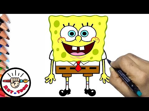 how to draw Spongebob step by step easy