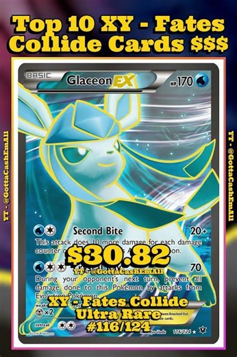 Top 10 Rarest & Most Valuable XY Fates Collide Pokémon Cards! #pokemon #pokemoncards #pokémon #top10