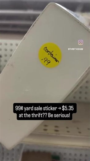 Tupperware at the thrift - yard sale vs thrift store pricing!