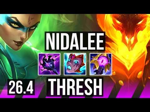 NIDALEE & Jinx vs THRESH & Caitlyn (SUP) | 69K damage, First Strike | EUW Diamond | 26.4