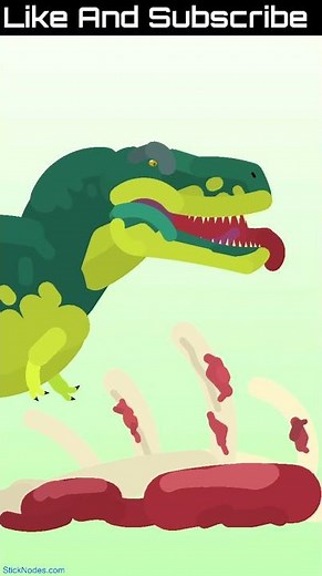 T-Rex Eating Meat! [Stick Nodes Animation]