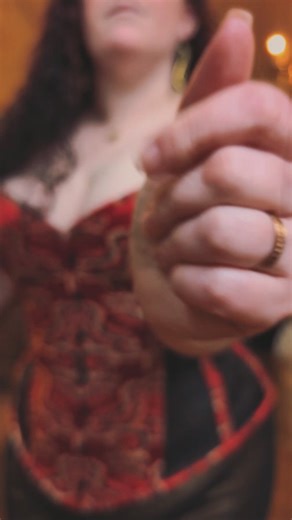 Friend of Dark Garden @rose.madrone shows off her favorite things from the store: a Risqué Valentine in red poppy brocade, a gold Madame X skirt, the Butterfly shrug, and Nancy K jewelry! This Valentine is an archive piece and, like other archive pieces, it's available for rental! Contact us or book a rental fitting through the link in bio whenever you need that extra Dark Garden magic for a special event. From galas to holiday parties, we've got your back (and waist). | Dark Garden Unique Corse