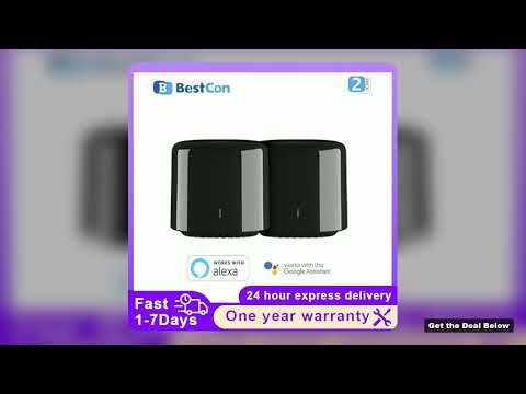 Review BroadLink BestCon RM4C mini WiFi Smart Universal Remote Voice Control for Air Condition wit