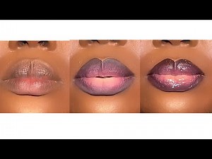HOW TO DO AN OMBRE LIPS: lip tutorial on a dark skin