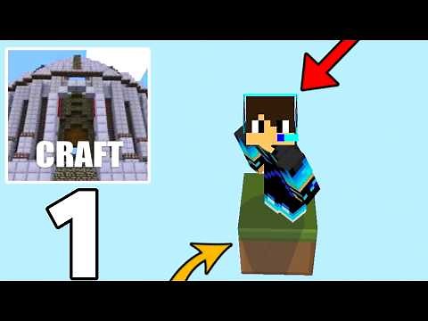 Minicraft - one block survival gameplay walkthrough part 1 | Mizna minicraft survival series