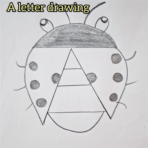 A letter drawing hacks!! Easy drawing tricks for kids #drawing #KidsDrawing | Fatima’s Art & Kitchen