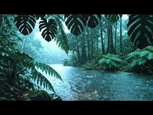 5 Hour Gentle Thunder, Falling Rain & Forest Animal Sounds 🌧️ Cinematic Ambiance for the Soul