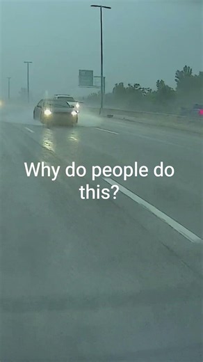Is it even legal to use hazards in the rain?