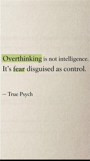 Overthinking Is Fear in Disguise | Deep Psychology Truth