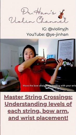 Master smooth string crossings and bow arm movement #violintutorial #bowhold #straightbow #shorts