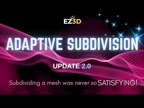 Adaptive Subdivision 2.0 for Blender