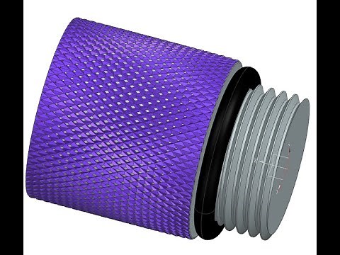 KNURLING Operations in NX (Moletage).