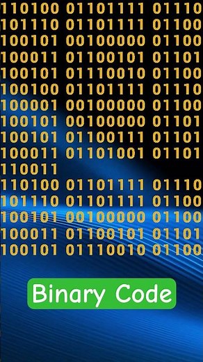 💻 What Is Binary Code? | Explained in Under 1 Minute 🧠🔢 #binarycode #techexplained #computer